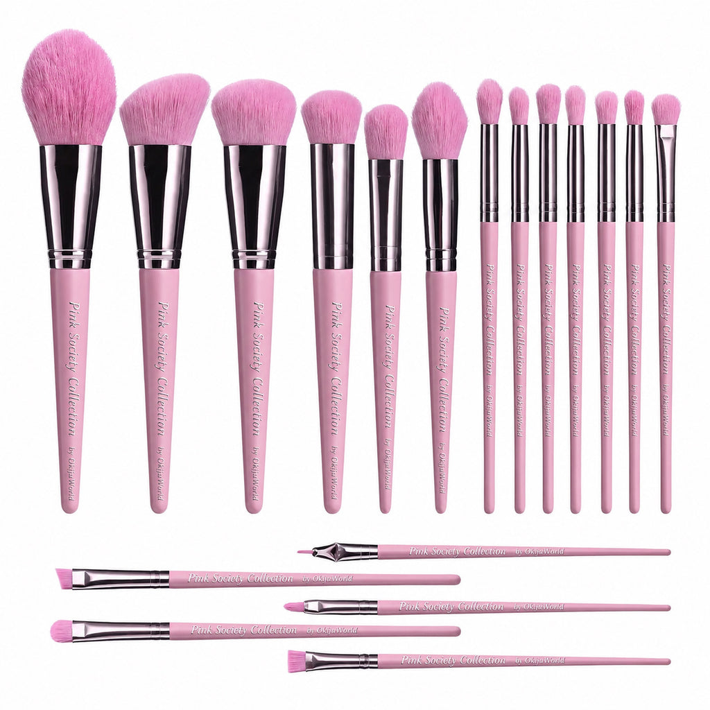 The Pink Court Collection 18 Piece Brush Set