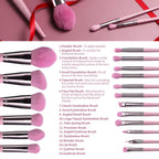 The Pink Court Collection 18 Piece Brush Set