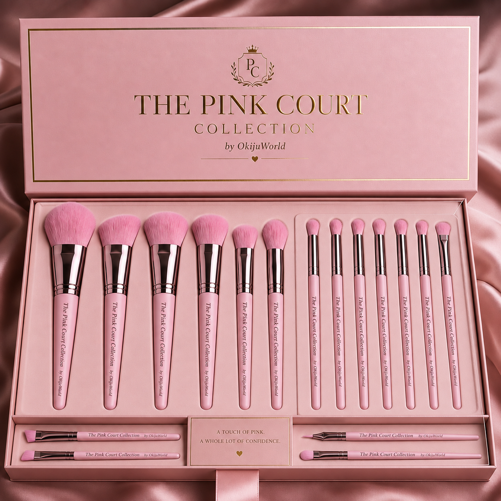The Pink Court Collection 18 Piece Brush Set