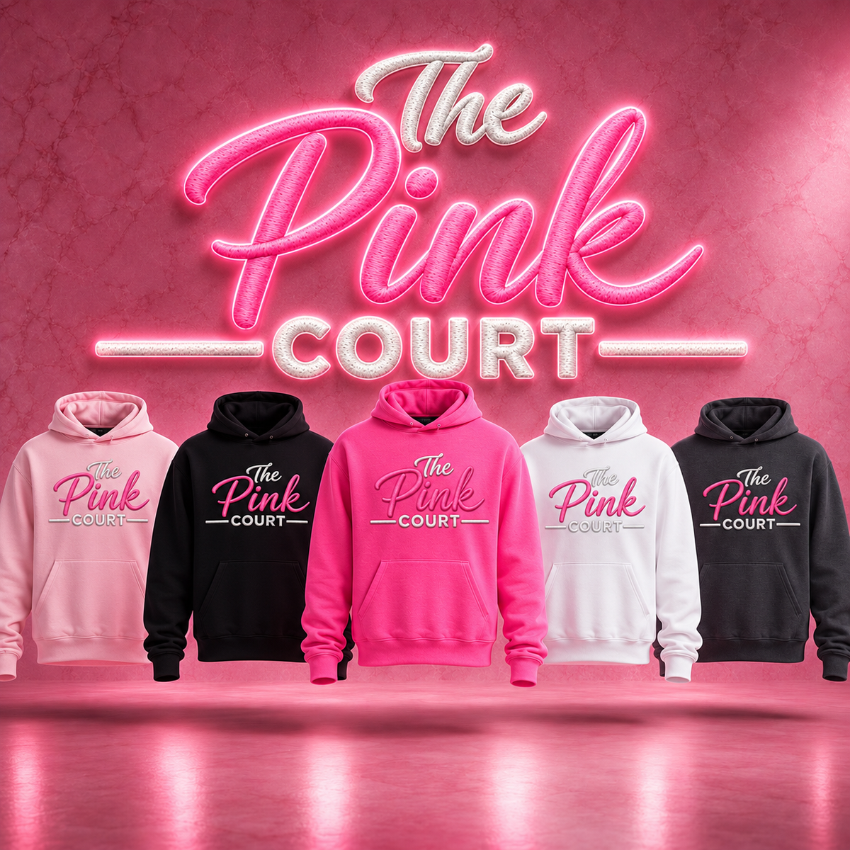 The Pink Court Limited Edition Hoodie Collection