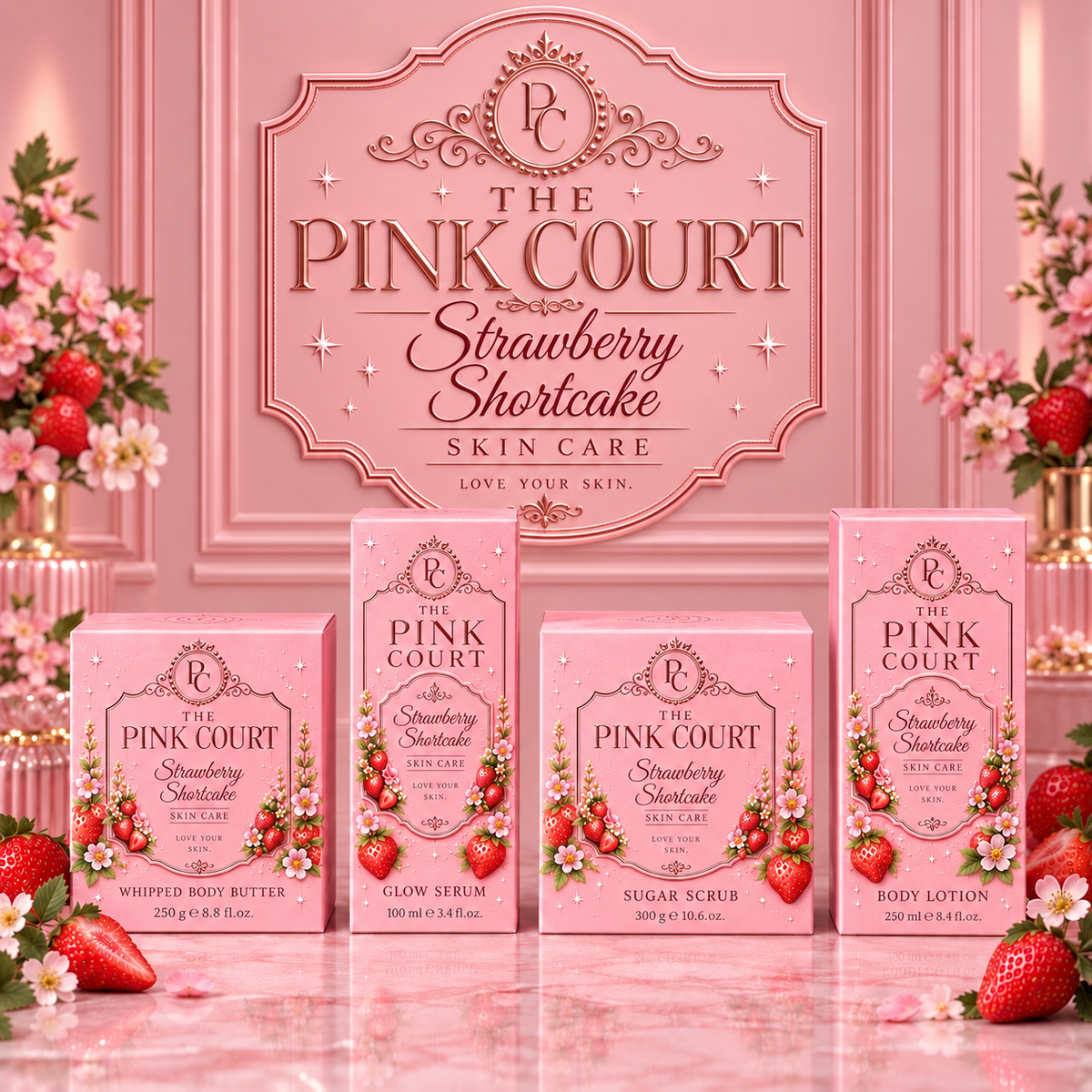The Pink Court – Strawberry Shortcake Skincare Collection