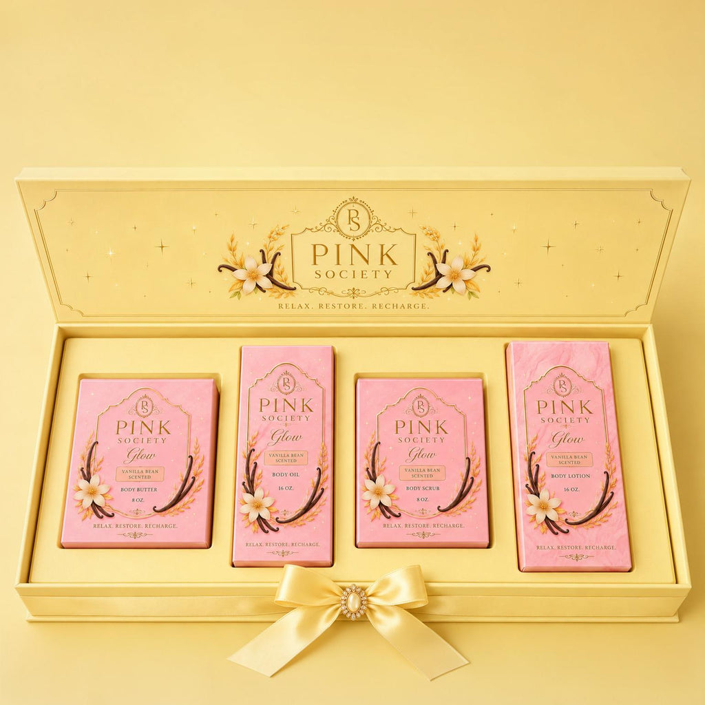 Pink Society Glow – Vanilla Bean Skincare Collection