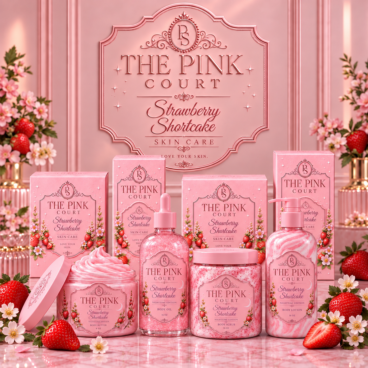 The Pink Court Body Care Collection
