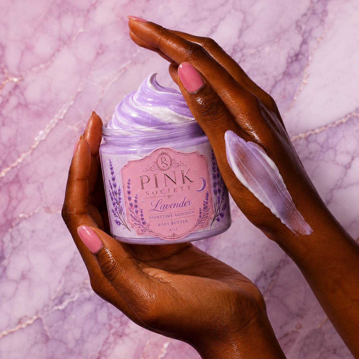 Pink Society Lavender Nighttime Edition Skincare Collection