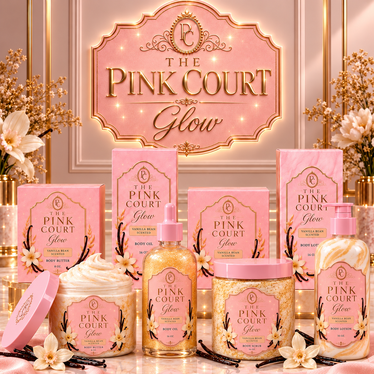 The Pink Court Body Care Collection