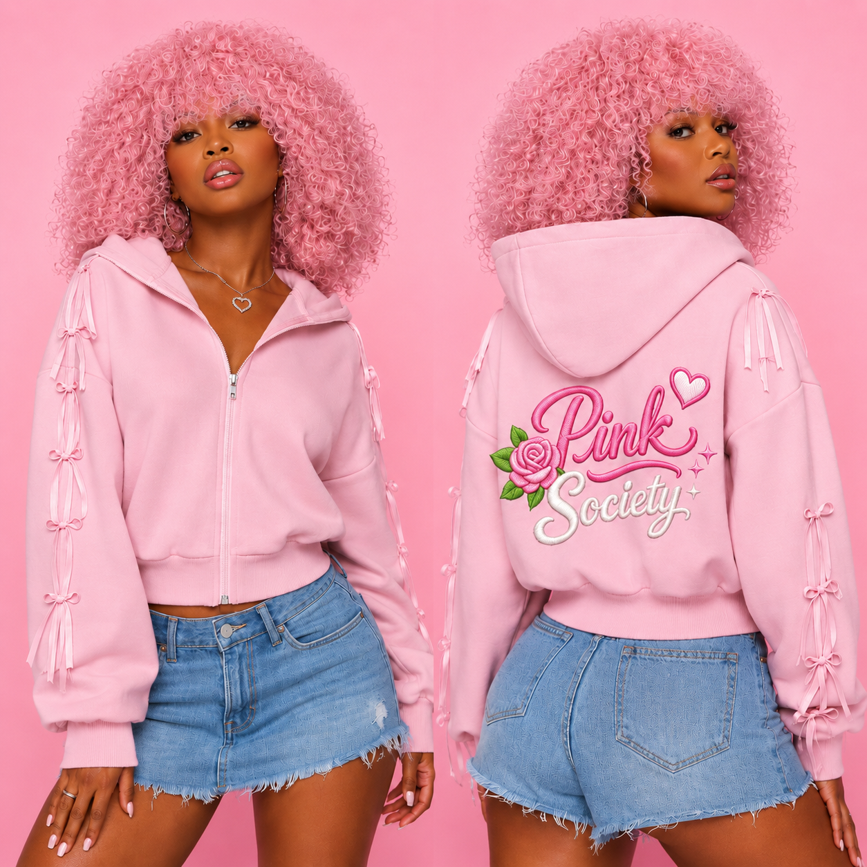Pink Society Limited Edition Zip-Up Hoodie